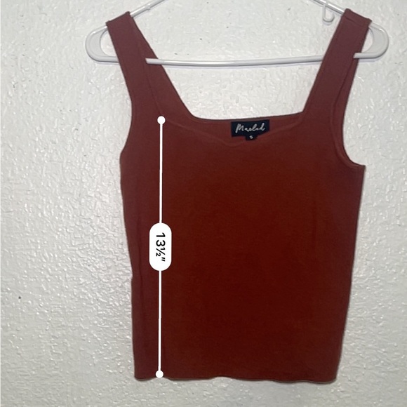 Marled  Red Tank Top size small - Picture 4 of 8